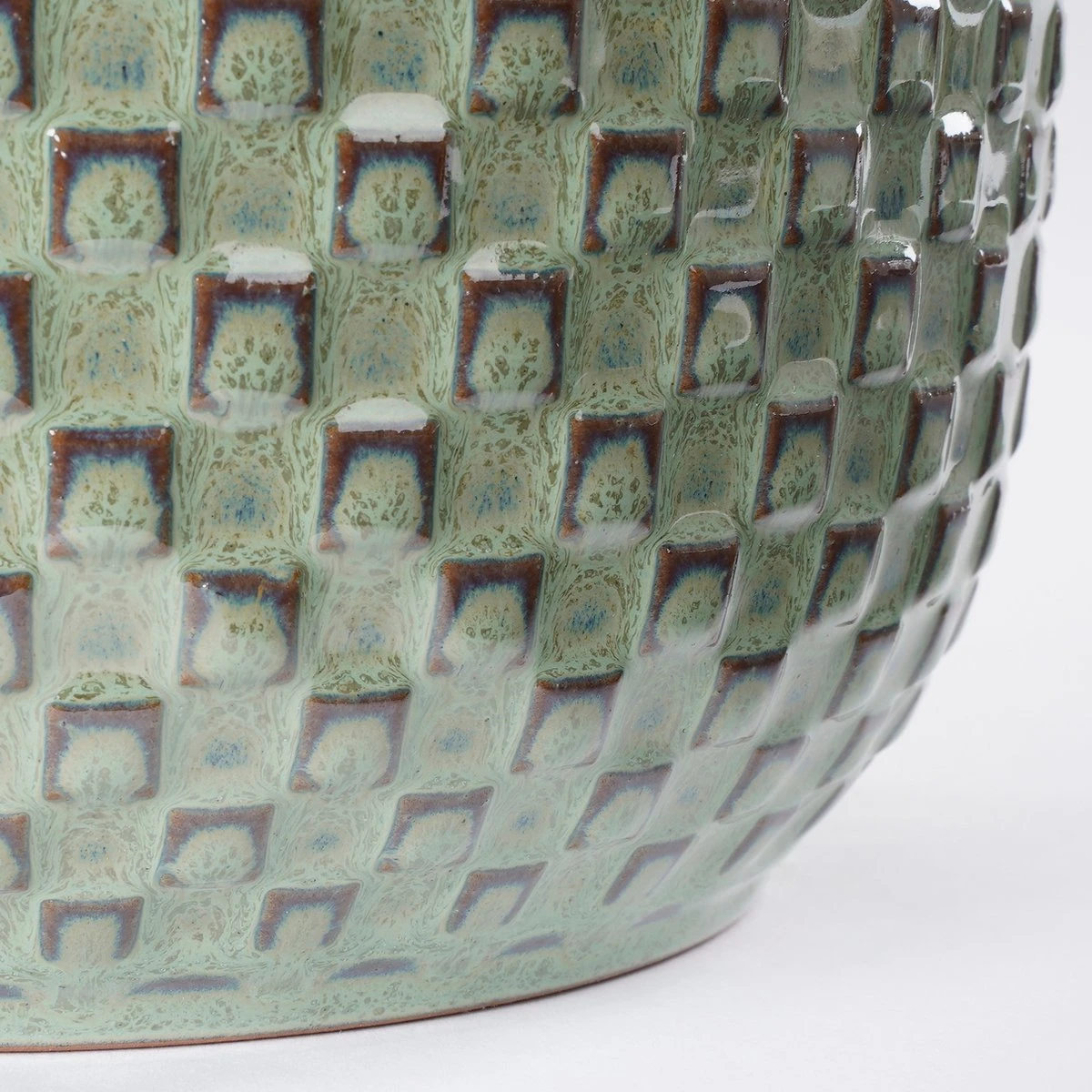 Mica Decorations Daan Bloempot - H17,5 X Ø19 Cm - Groen - Afbeelding 4