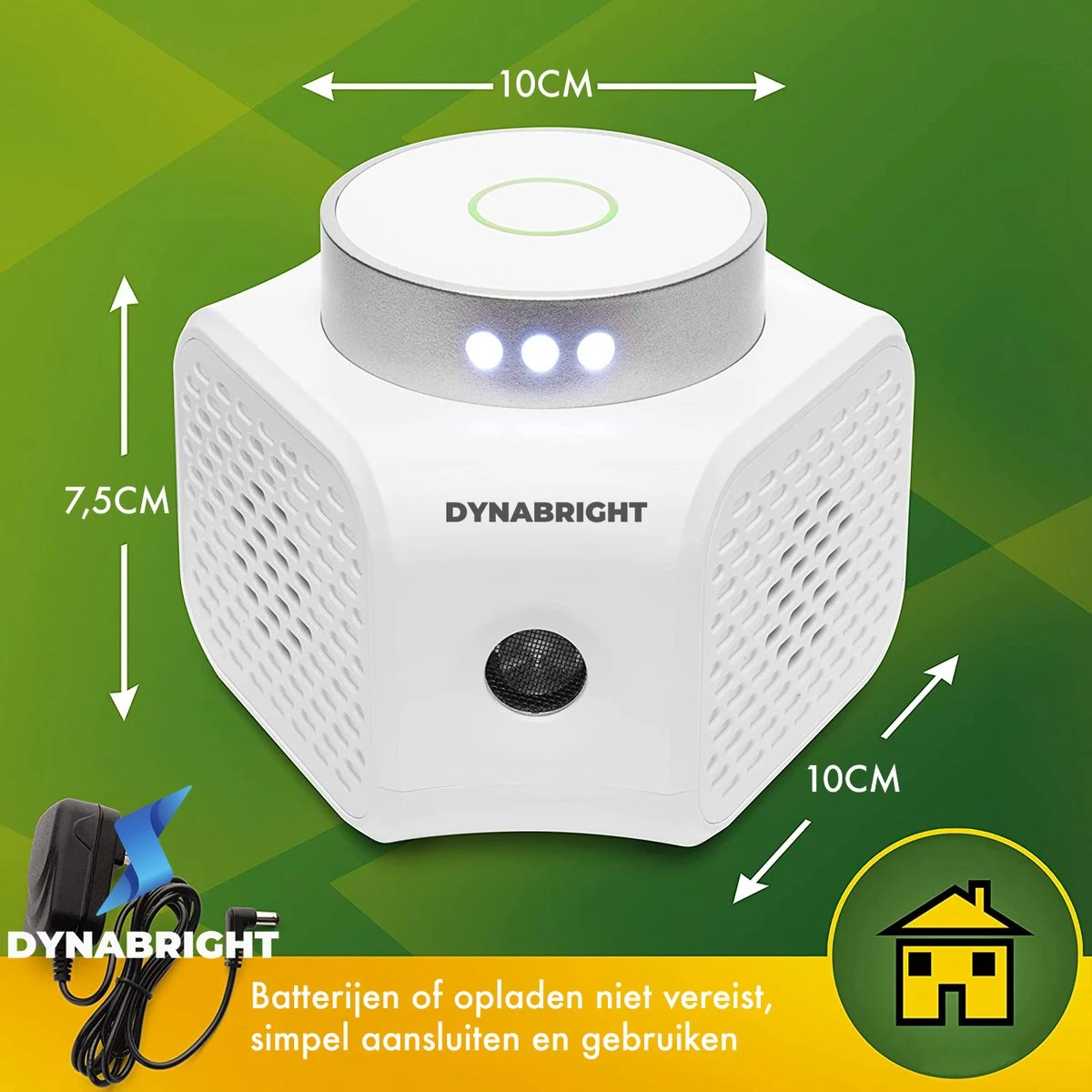 Dynabright Verjager® Muizenverjager - Ultrasone Verjager - Ultrasonische Ongedierte Verjager - 360 Graden & 4 Modi - Insecten Bestrijden - Pest Repeller - Oplaadbaar - PRO Versie - Afbeelding 6