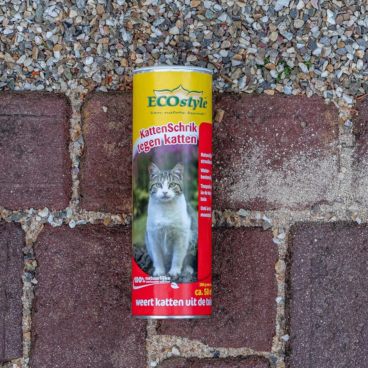 ECOstyle KattenSchrik - Kattenverjager Voor Buiten - Korrels Met Geurstof - Werkt Binnen 2 Weken - Waterbestendig - 200 GR - Afbeelding 2