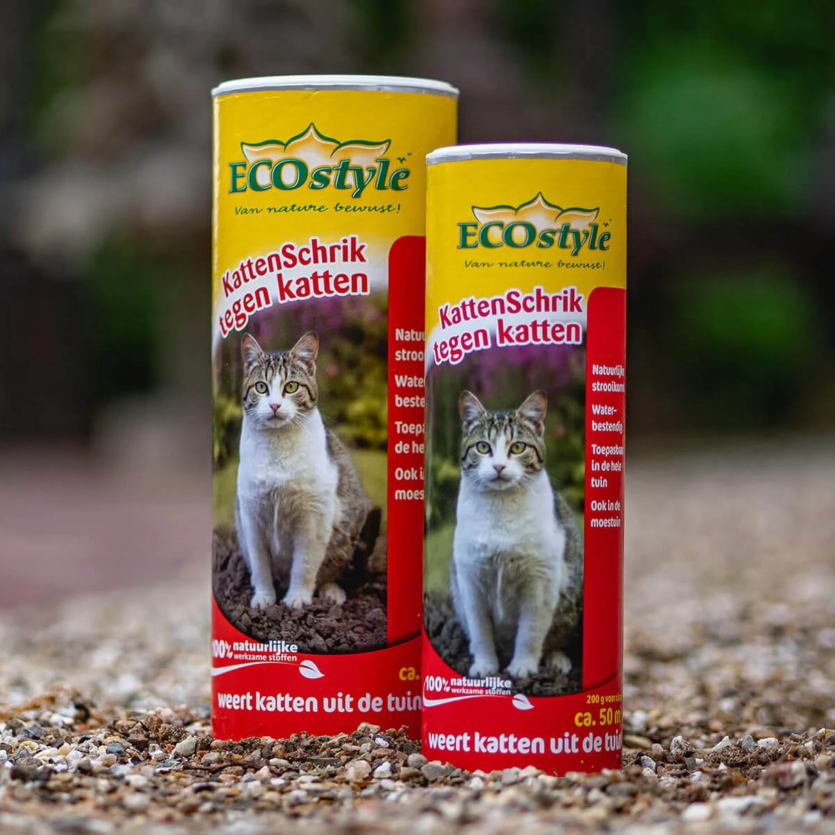 ECOstyle KattenSchrik - Kattenverjager Voor Buiten - Korrels Met Geurstof - Werkt Binnen 2 Weken - Waterbestendig - 200 GR - Afbeelding 5