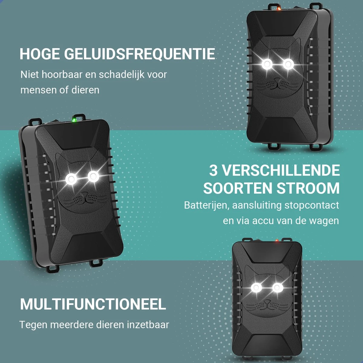 Westhome Marterverjager - Muizenverjager - Ongedierte Verjager - 2 Pack - 12V - Batterij En Accu - Afbeelding 5