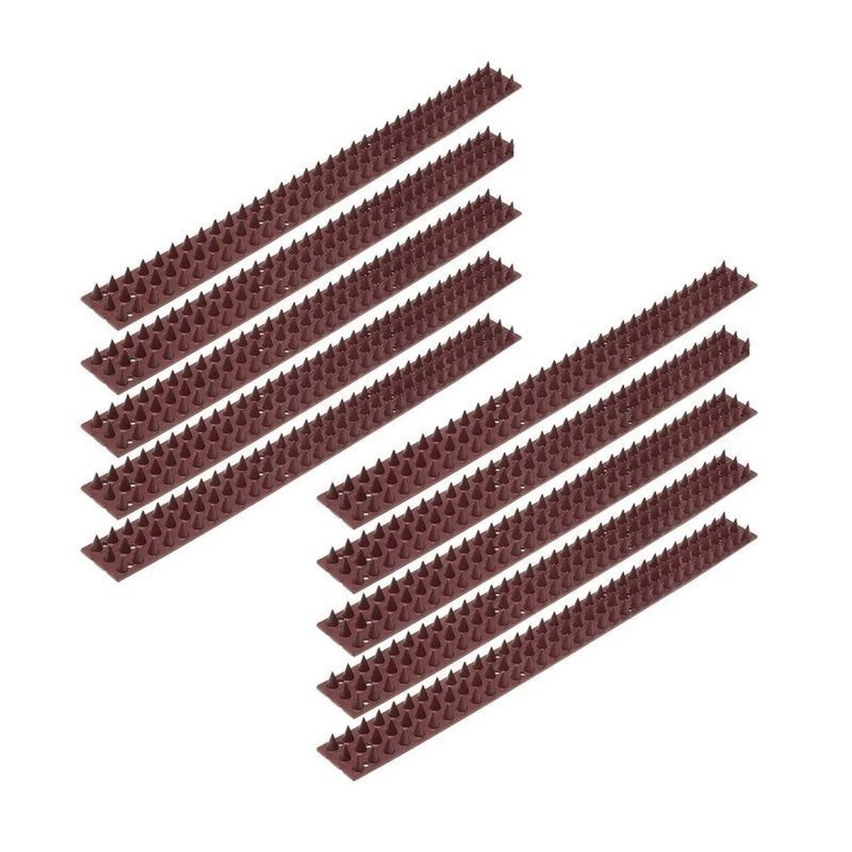 20x Antiklimstrip Tegen Inbraak / Katten / Vogels 50 X 4,5 X 1,7 Cm - 10 Meter - Vogelpinnen / Kattenpinnen - Hekpunten - Afbeelding 2