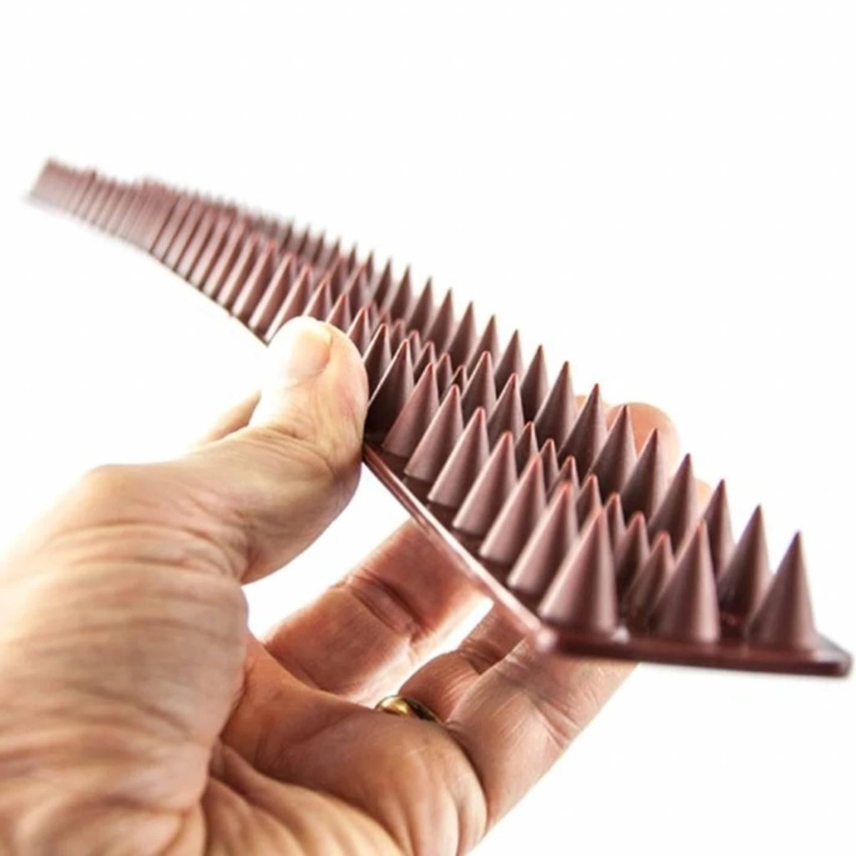 SAFE ALARM Vogelpinnen - 10 Strips - Antiklimstrip - 5 Meter Lang - Afbeelding 4