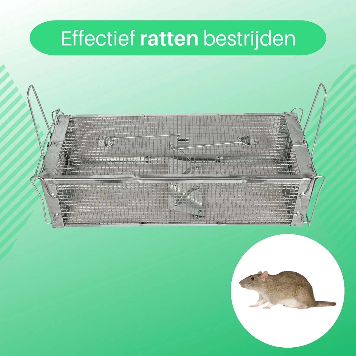 ValueStar Rattenval - Rattenval Voor Buiten - Ongediertebestrijding - Rattenvallen - Ratten - Rattenval Vangkooi - Afbeelding 2