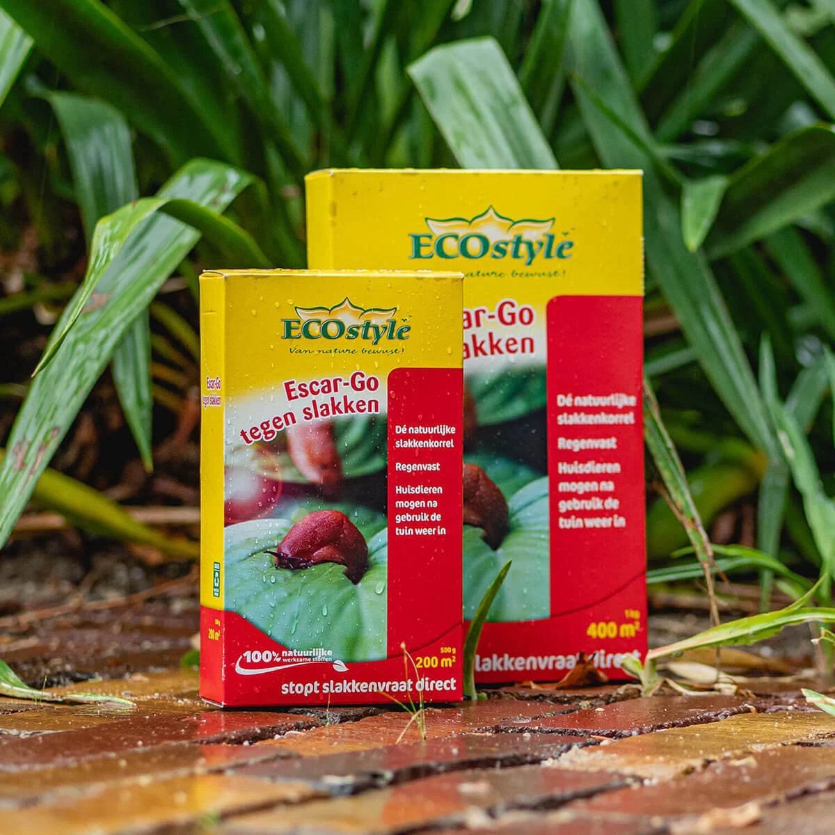 ECOstyle Escar-Go Bestrijdingsmiddel Tegen Slakken - Regenvaste Slakkenkorrels - Stopt Slakkenvraat Direct - 400 M² - 1 KG - Afbeelding 6