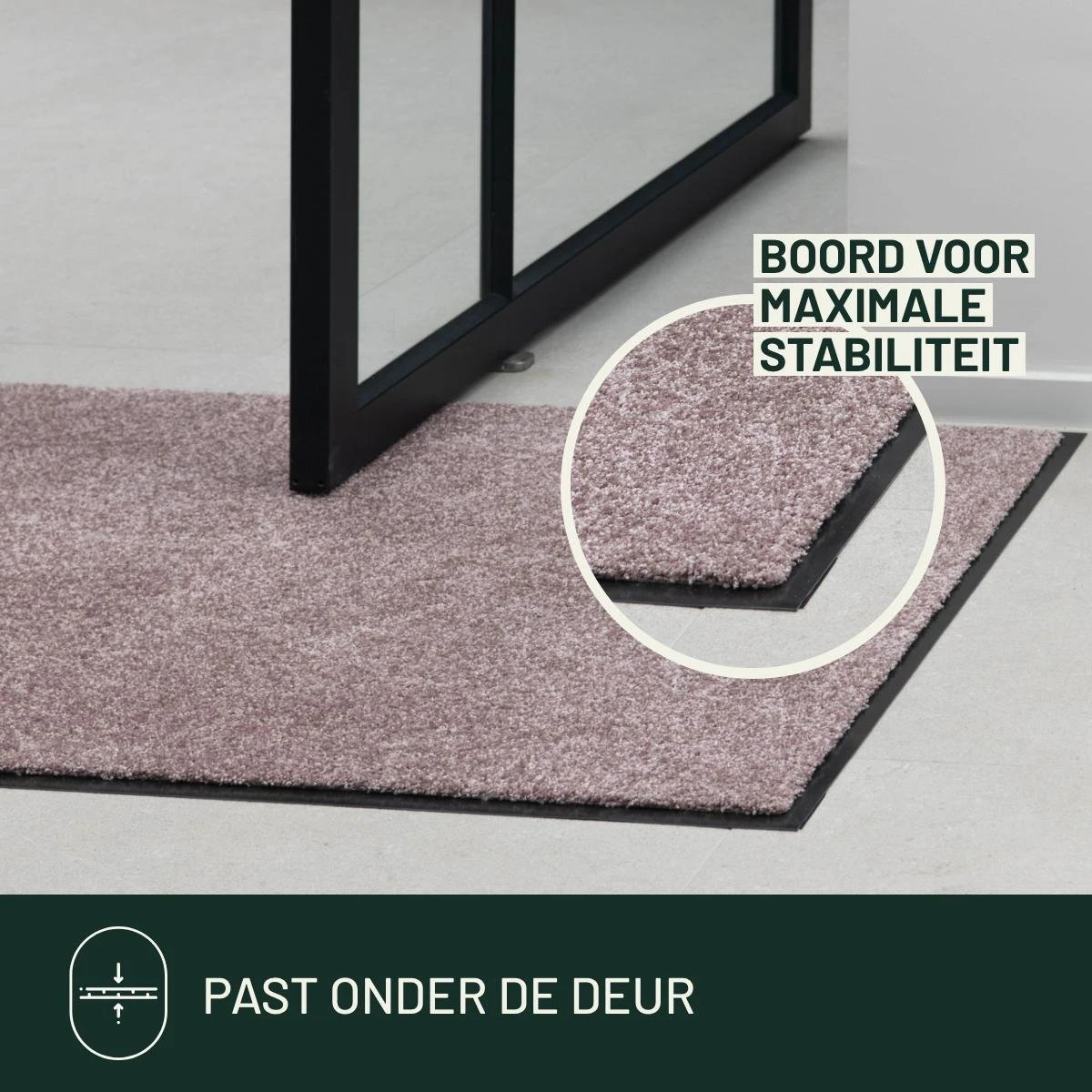 Deurmat Studio M - OPTICLEAN - Droogloopmat Binnen - 60X80 Cm - Roze - Verschillende Afmetingen En Kleuren - Afbeelding 9