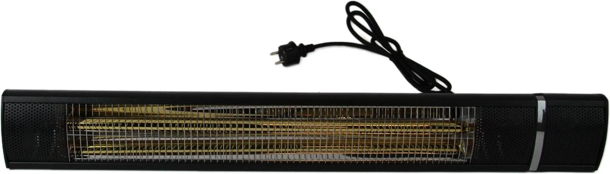 Electrische Terrasverwarmer 2000 Watt - Stenda Calor Sombra 2000 Watt - Matzwart - Elektrisch - Afstandsbediening - Afbeelding 6