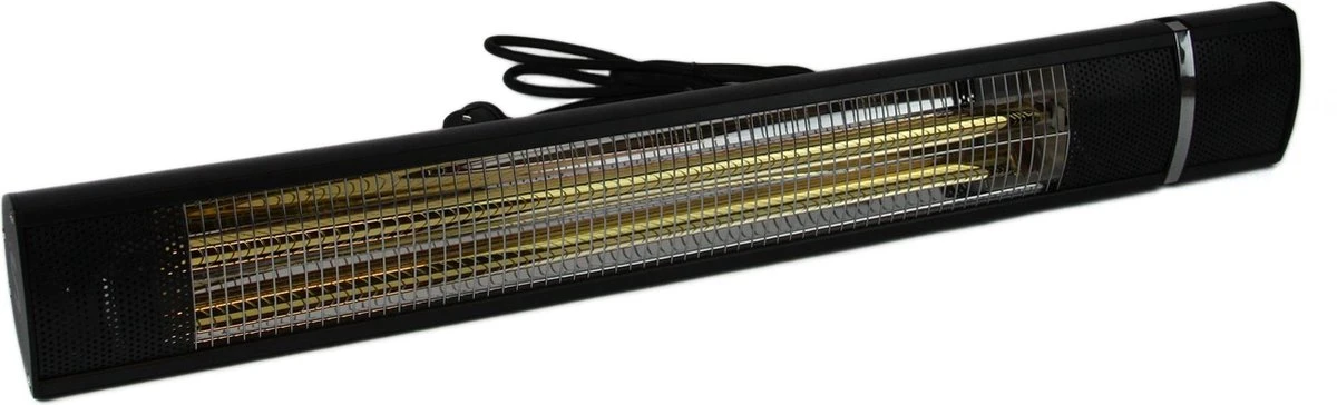 Electrische Terrasverwarmer 2000 Watt - Stenda Calor Sombra 2000 Watt - Matzwart - Elektrisch - Afstandsbediening - Afbeelding 3