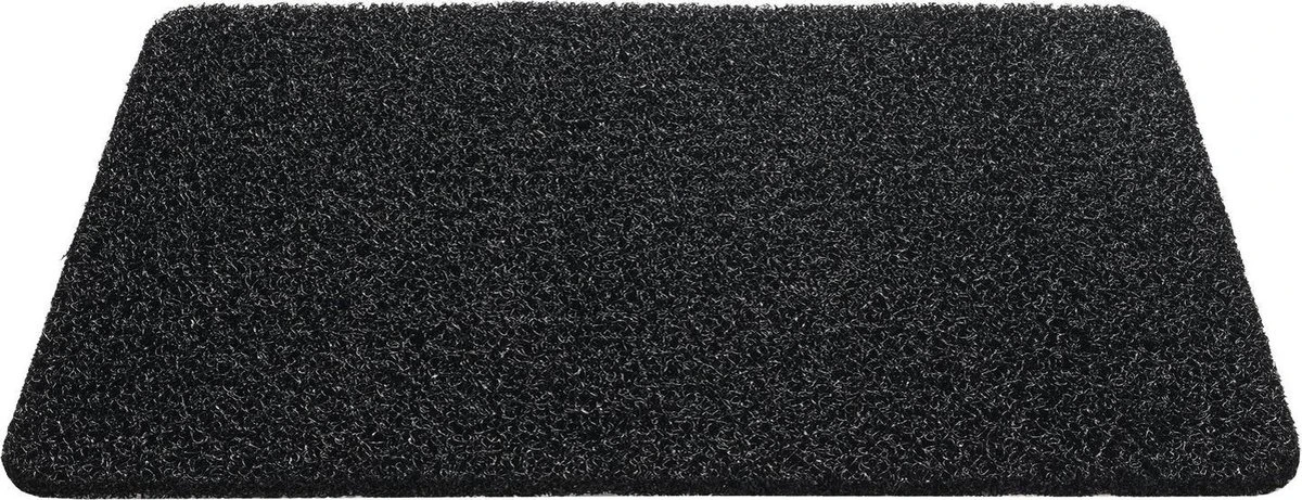 Hamat Deurmat Curly Zwart 60x80cm