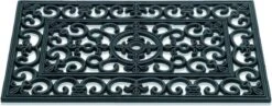 Hamat Antiek French Lily Rubbermat Zwart 75 X 45 Cm