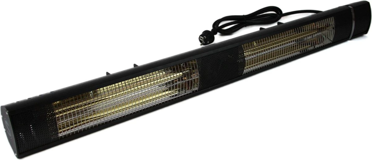 Electrische Terrasverwarmer Elektrisch 3000 Watt - Stenda Calor Sombra 3000 Watt - Mat Zwart - Afstandsbediening - Minimale Rode Gloed - Afbeelding 2