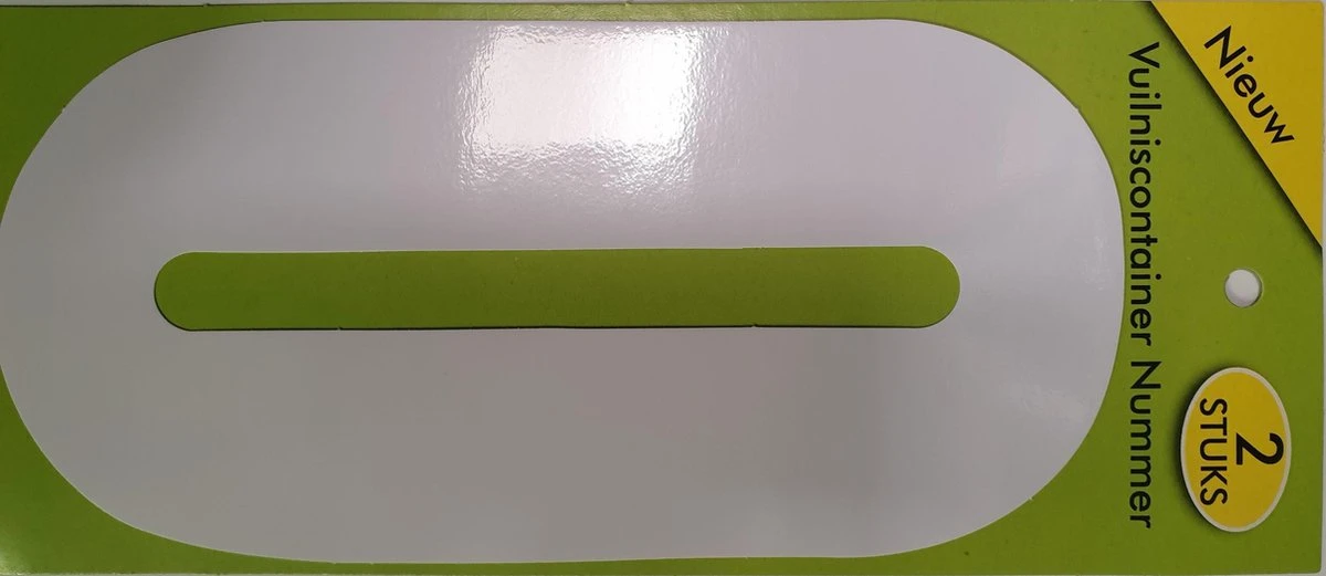 Cijfer 0 - Vuilniscontainer Nummer - 0 - Verpakt Per 2 Stuks - Cijfer Sticker - Nummer Sticker - 17,5 Cm Hoog