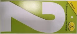 Cijfer 2 - Vuilniscontainer Nummer - 2 - Verpakt Per 2 Stuks - Cijfer Sticker - Nummer Sticker - 17,5 Cm Hoog