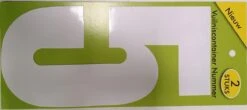 Cijfer 5 - Vuilniscontainer Nummer - 5 - Verpakt Per 2 Stuks - Cijfer Sticker - Nummer Sticker - 17,5 Cm Hoog