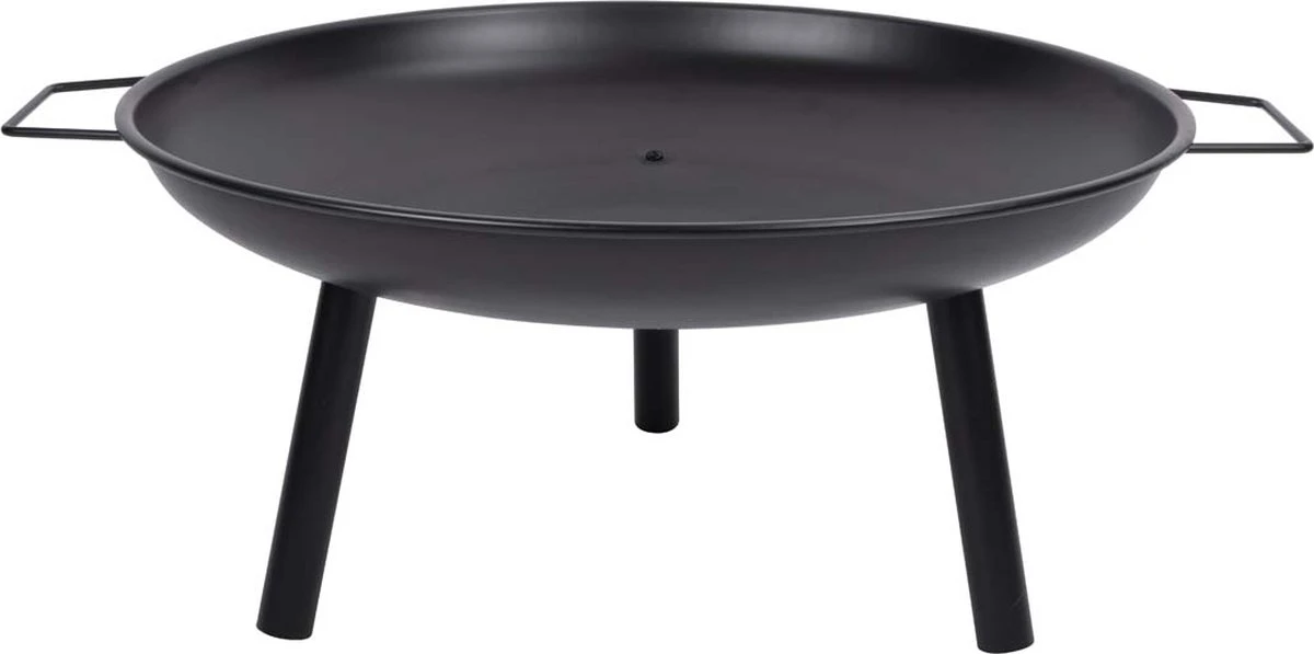 BBQ Collection Vuurschaal - Vuurkorf Voor Buiten - Terrashaard - Met Handvaten - 60 X 29 CM - Staal - Zwart - Afbeelding 8