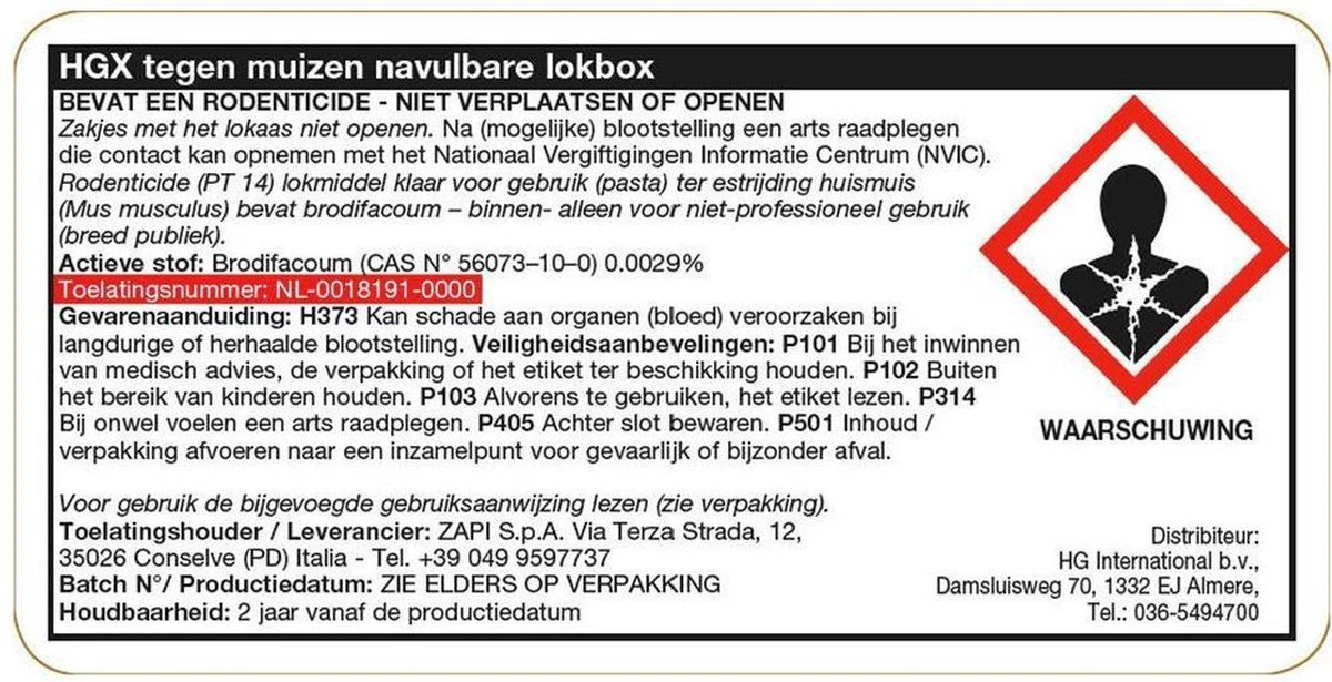 HGX Tegen Muizen Navulbare Lokbox - NL-0018191-0000 - 2 Stuks - Inclusief Lokpasta - Onbeperkt Navulbaar - Veilig - Afbeelding 2