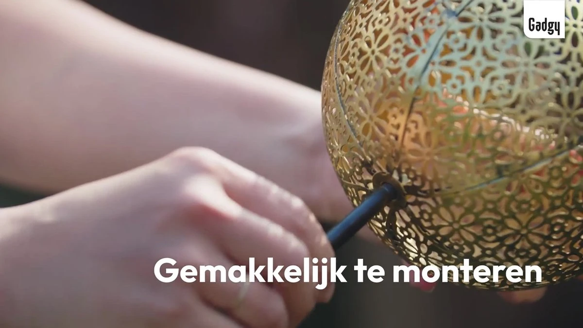 Gadgy Solar Tuinpad Met Grondspies - Solar Tuinverlichting Set Van 2 St. - Tuinfakkel 34CM Hoog - Tuinverlichting Op Zonneenergie Buiten - Led Buitenverlichting Met Sensor - Tuinsteker - Brons Kleurig Metaal - Afbeelding 10