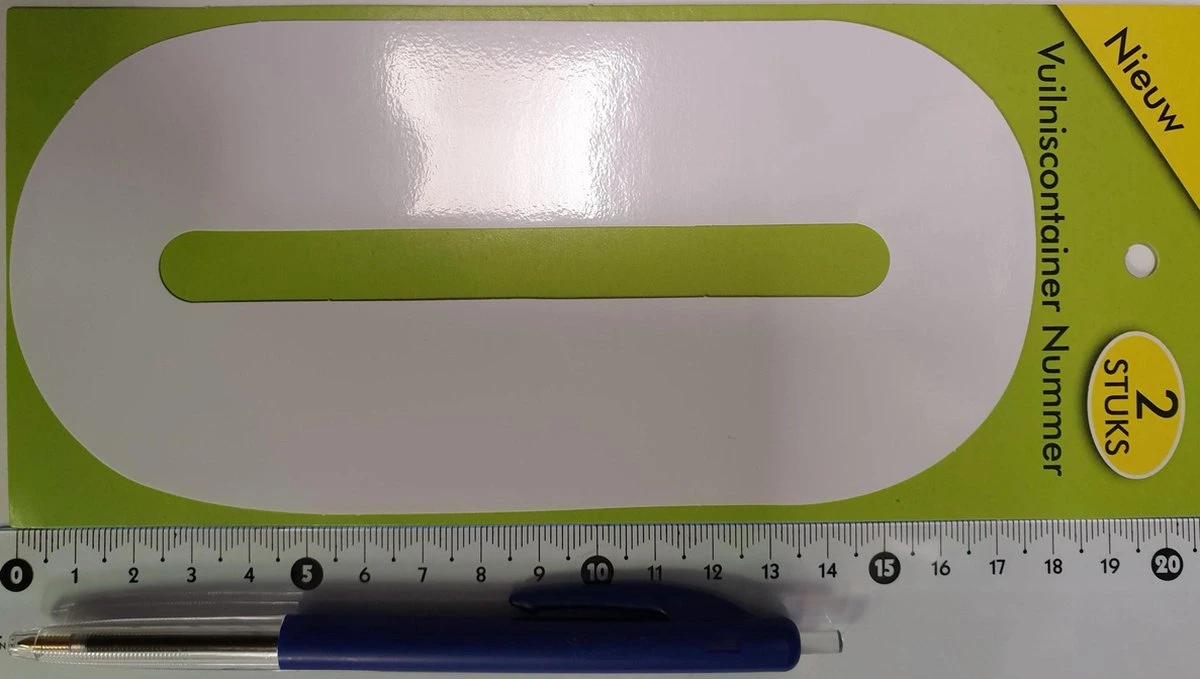 Cijfer 0 - Vuilniscontainer Nummer - 0 - Verpakt Per 2 Stuks - Cijfer Sticker - Nummer Sticker - 17,5 Cm Hoog - Afbeelding 2