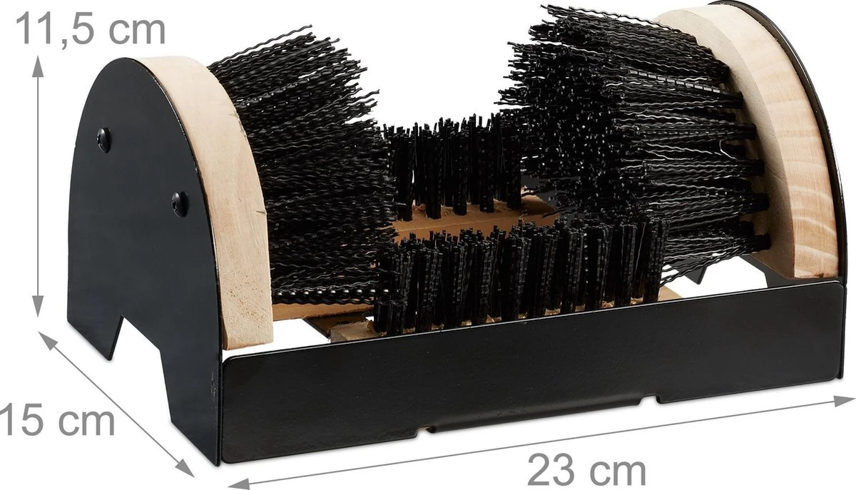 Relaxdays Voetveger - Borstelmat Voor Schoenen - Schoenen Schoonmaken - Voetenveger - Afbeelding 4