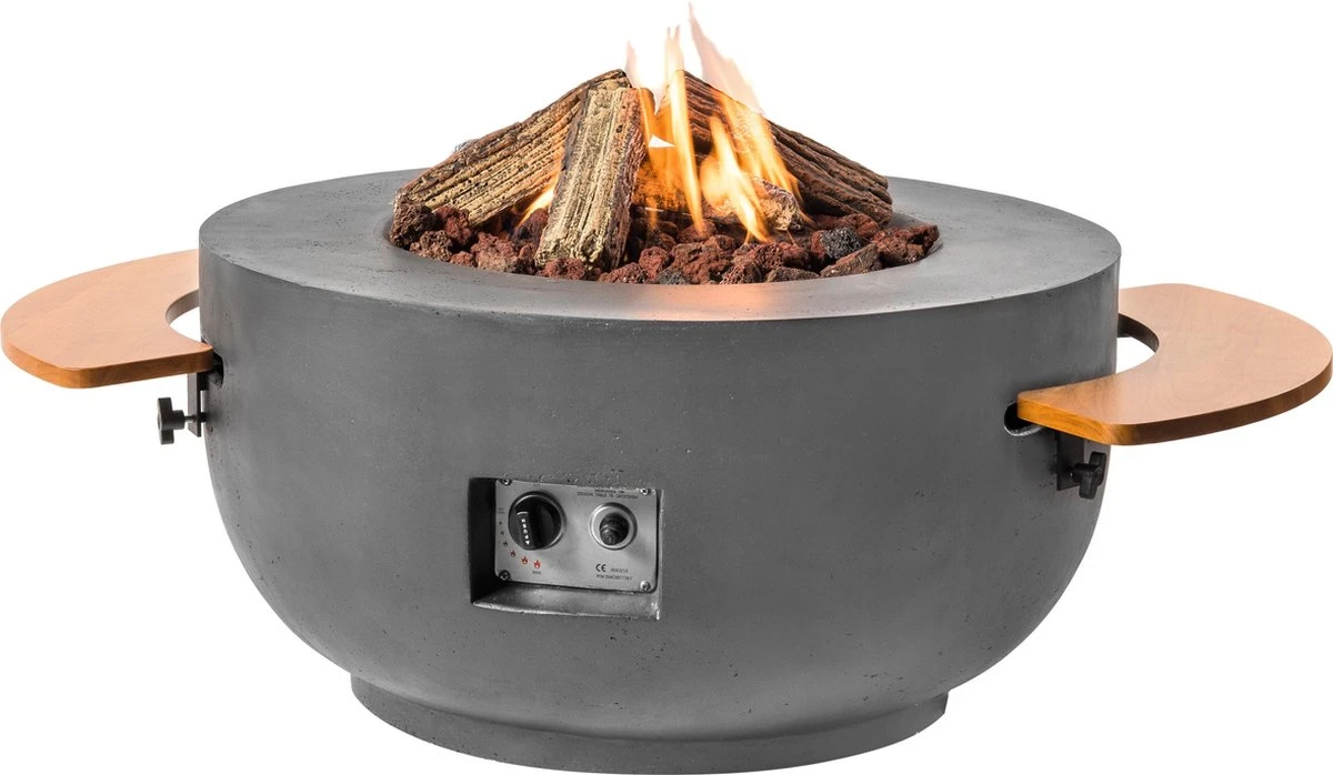 Happy Cocooning Set (2) Houten Side Tables Ovaal/Rond - Afbeelding 4