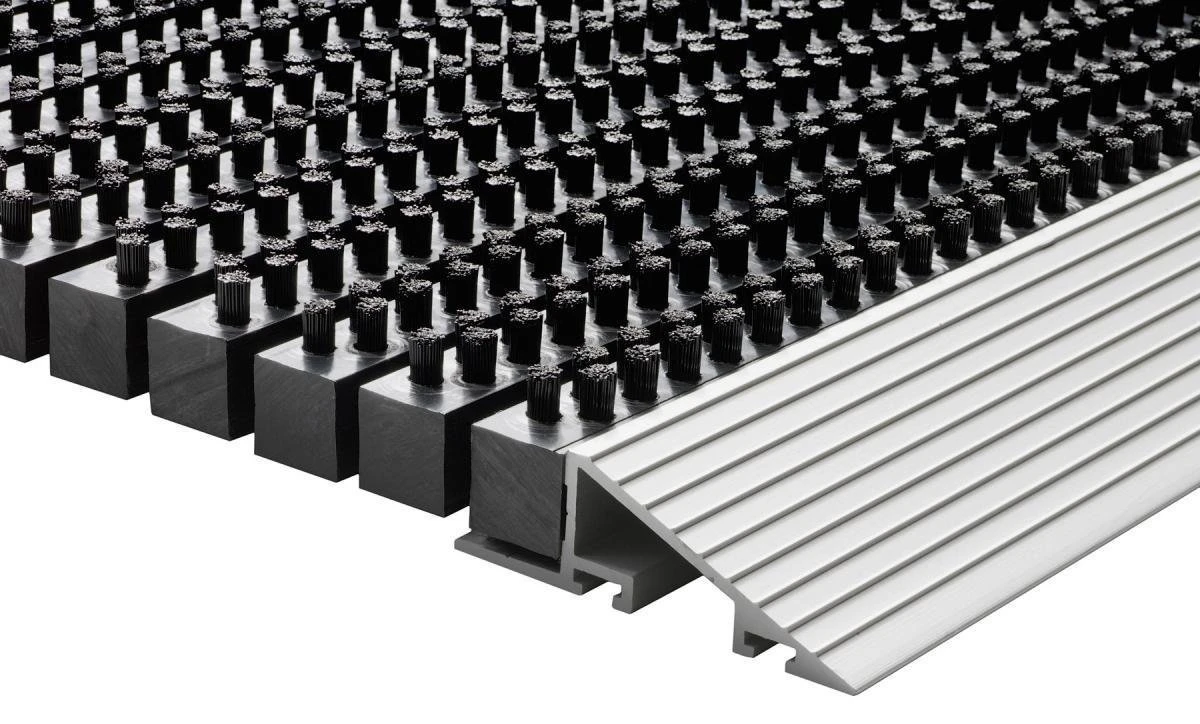 HAMAT Outline Deurmat - Borstelmat - 80x50 Cm - Voor Buiten - Zwart - Afbeelding 2