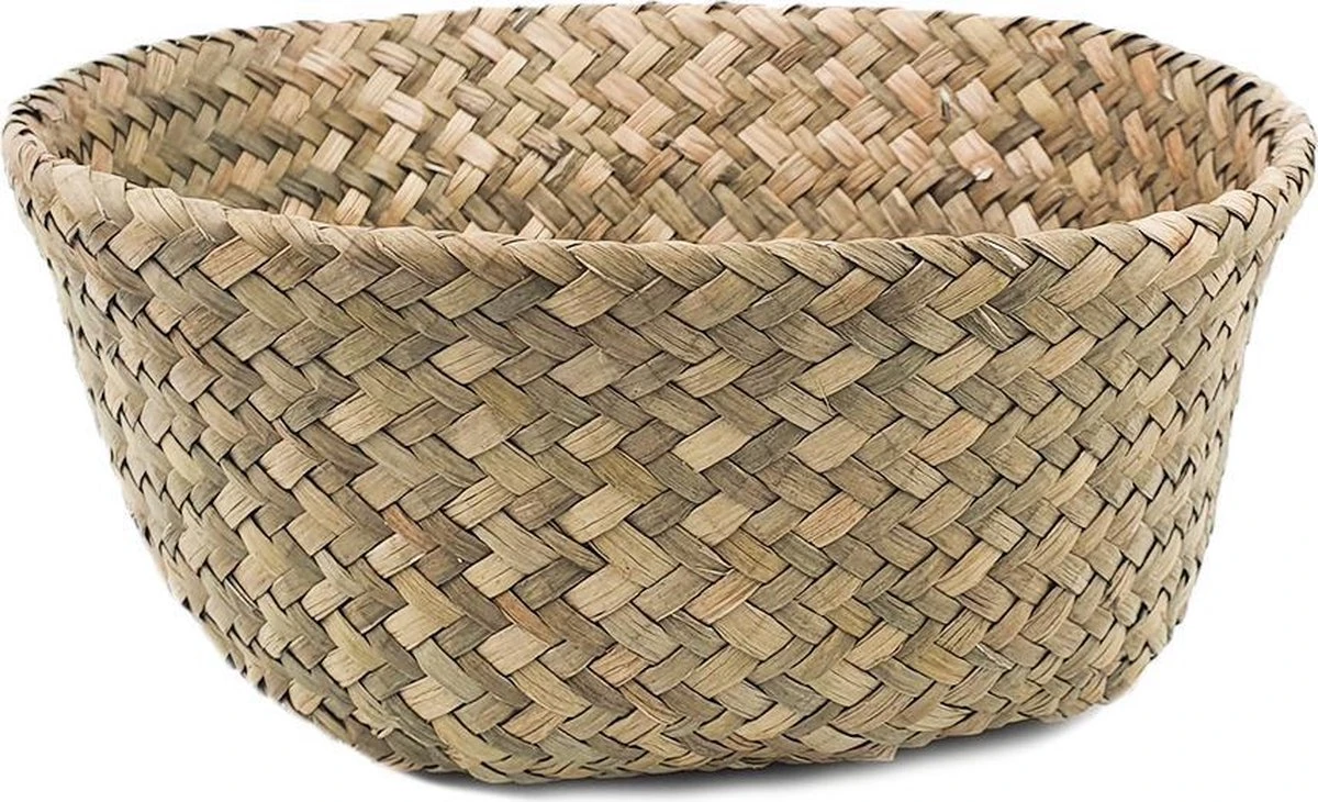 Plantenmand 35x35cm Naturel Extra Groot | Multifunctionele Mand | Handgemaakt | Planten-houder | Planten Accessoires | Planten Mand - Afbeelding 6