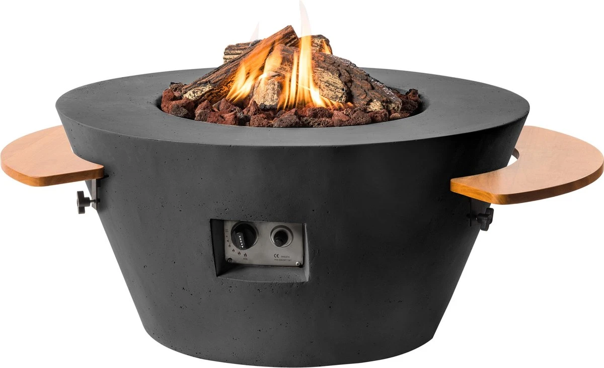 Happy Cocooning Set (2) Houten Side Tables Ovaal/Rond - Afbeelding 5