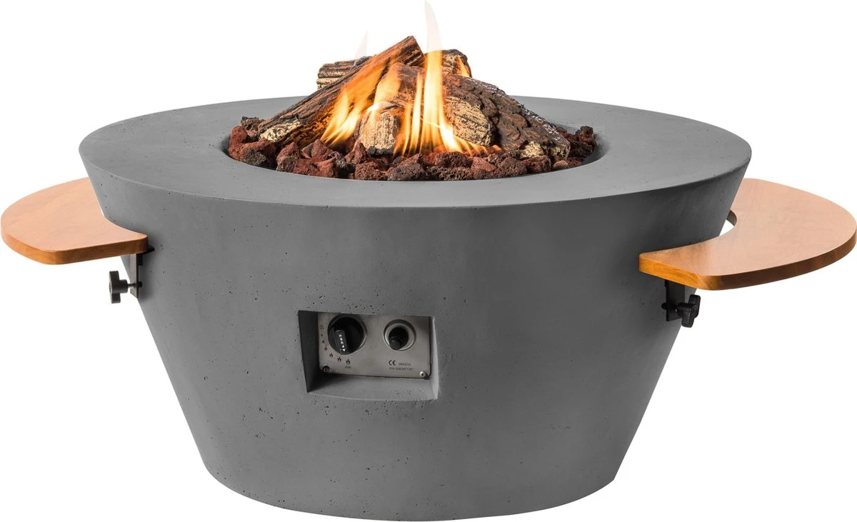 Happy Cocooning Set (2) Houten Side Tables Ovaal/Rond - Afbeelding 7