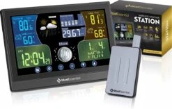 MostEssential Professionele Weerstation - Hygrometer Binnen – Weerstation Binnen En Buiten – Luchtvochtigheidsmeter - Temperatuurmeter Binnen & Buiten - Draadloos - 100M Bereik - PRO VERSIE