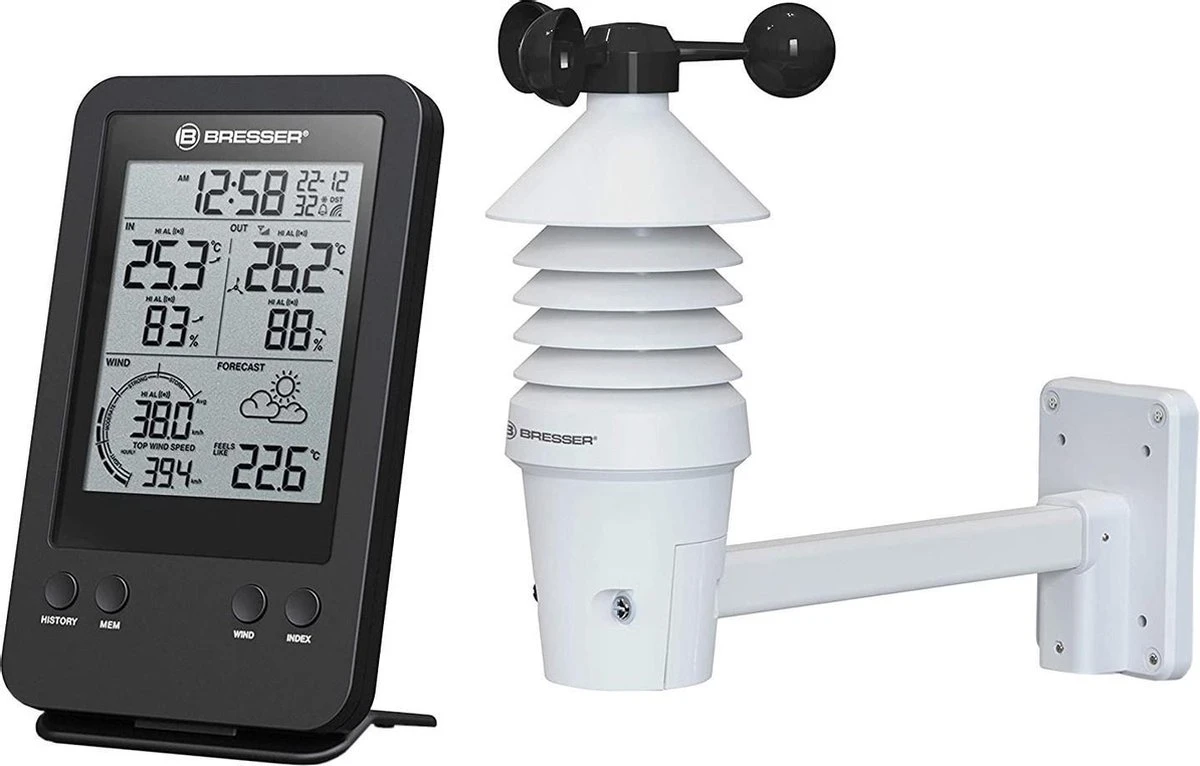 Bresser Professionele 3-in-1 Windmeter Incl. Luchtvochtigheids- En Temperatuurmeter - Afbeelding 9