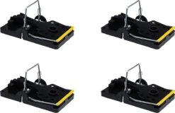 Merkloos 4x Rattenval / Rattenklem - Kunststof/metaal