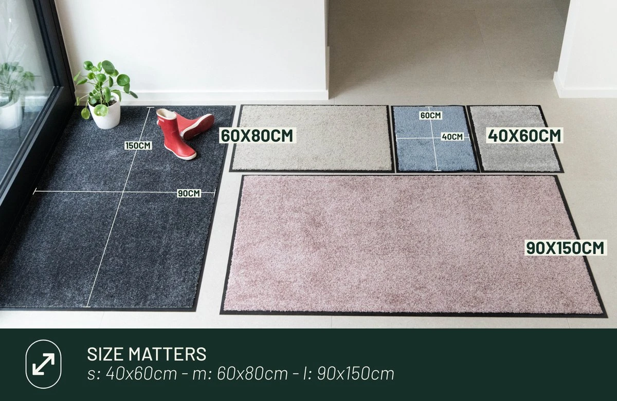 Deurmat Studio M - OPTICLEAN - Droogloopmat Binnen - 60X80 Cm - Bruin - Verschillende Afmetingen En Kleuren - Afbeelding 8