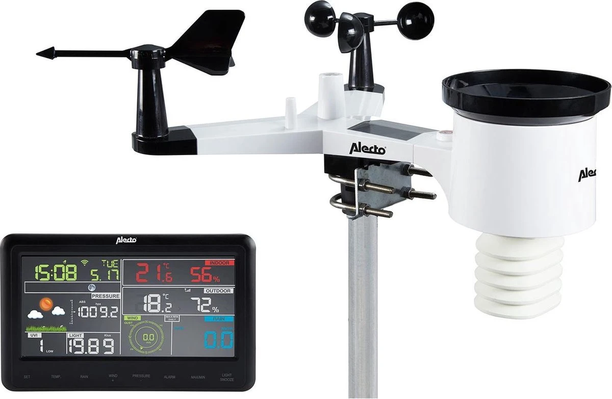 Alecto WS-5500 - Professioneel WiFi Weerstation - Weather Underground Koppeling - 8-in-1 - Afbeelding 15