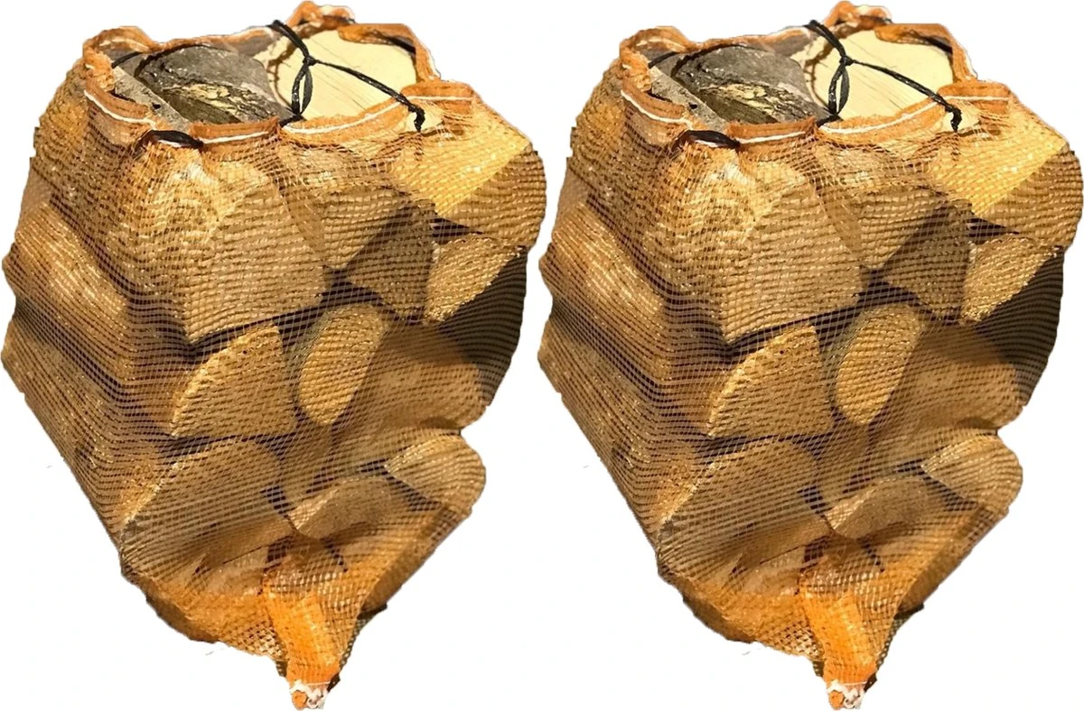 Haardhout Ovengedroogd Eiken, Beuken & Berk- 2 Stuks