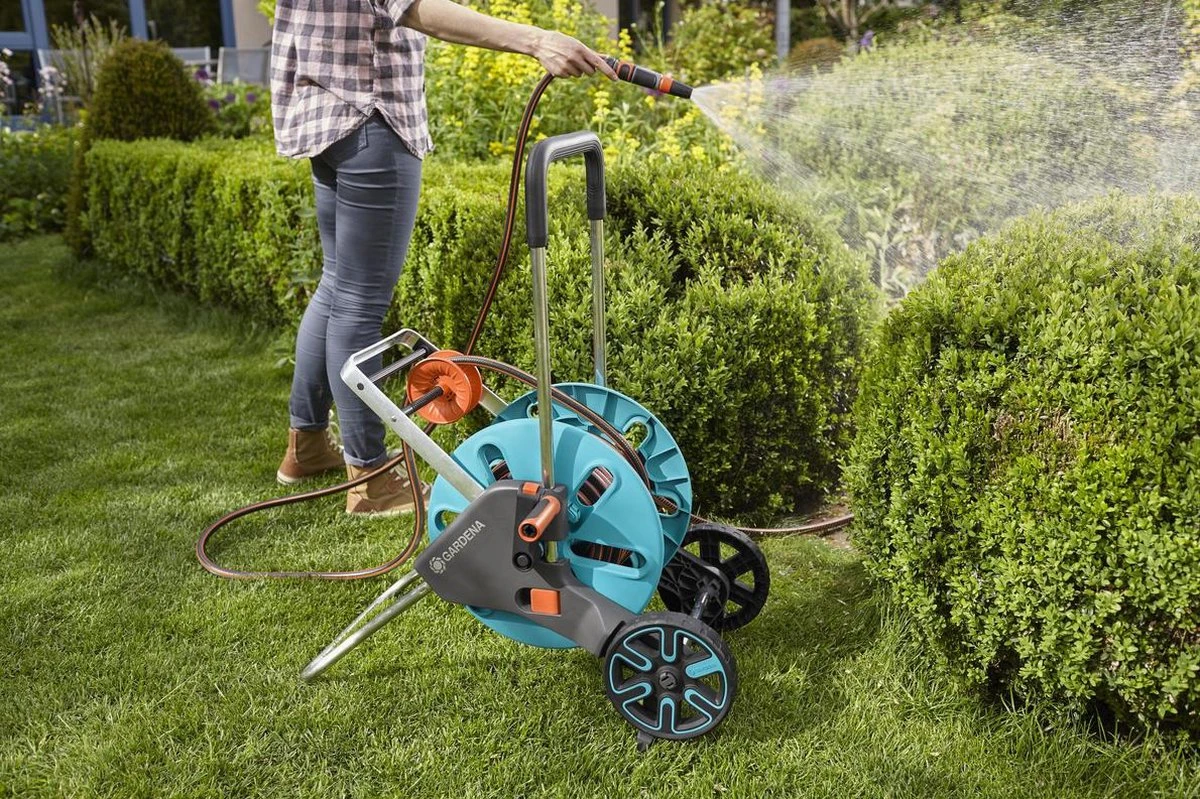 GARDENA AquaRoll M Easy Set - Slangwagen - Maximaal 60 M Opbergcapaciteit - Afbeelding 3
