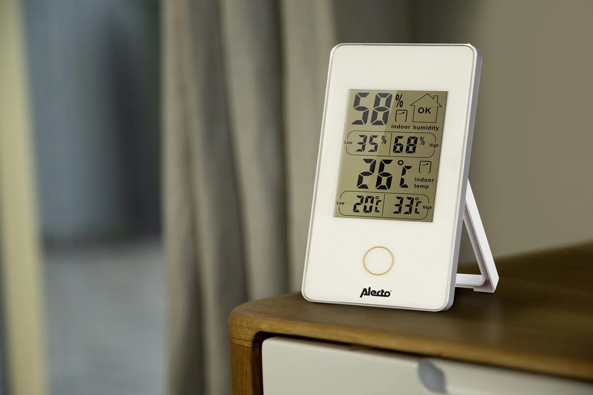 Alecto WS-75 - Digitale Binnenthermometer - Wit - Afbeelding 4