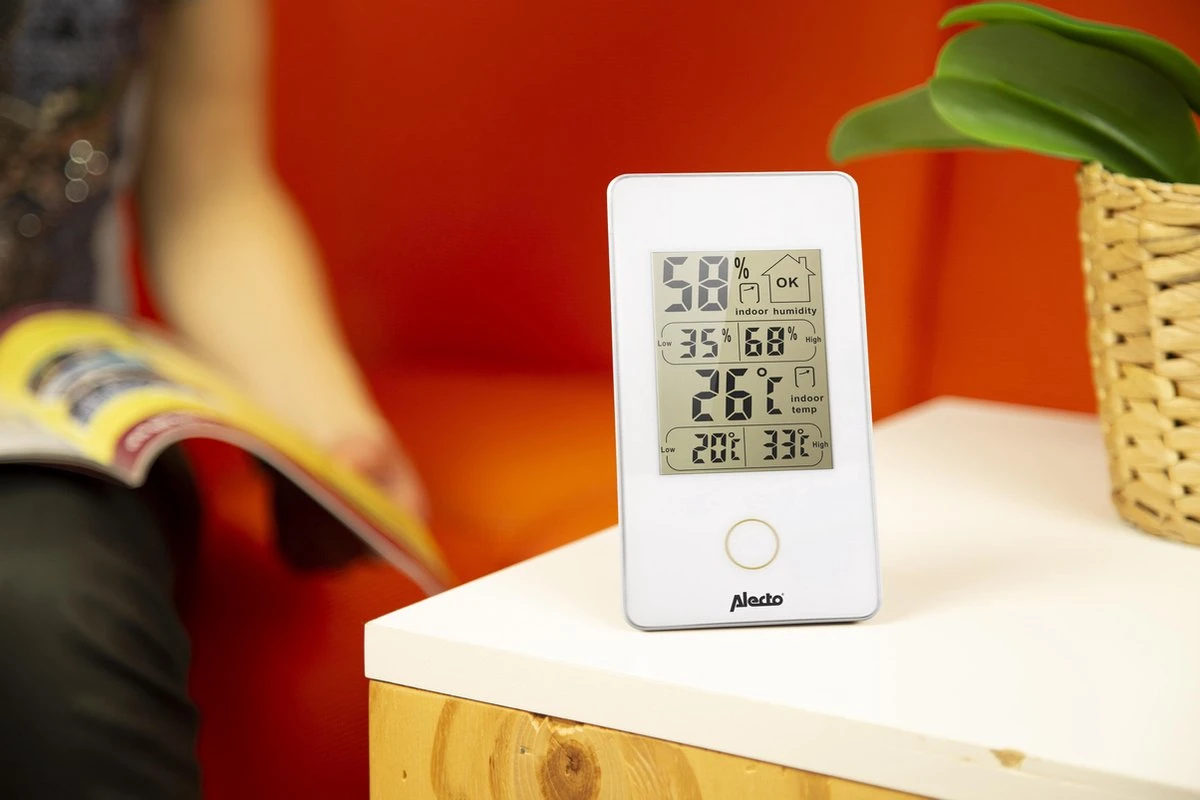 Alecto WS-75 - Digitale Binnenthermometer - Wit - Afbeelding 5