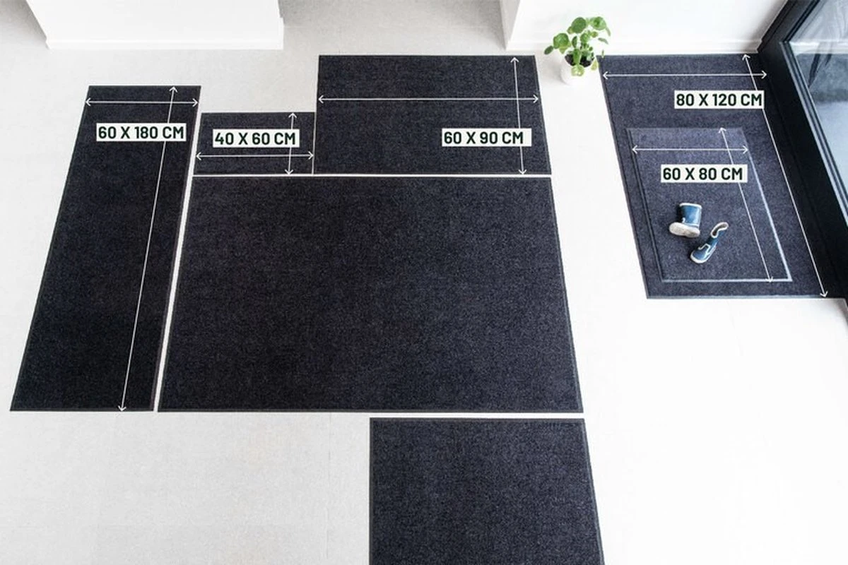 Deurmat Binnen Studio M - NEON - Droogloopmat Binnen 60X90 Cm - Schoonloopmat - Antislip Deurmat - Deurtapijt- Kwalitatieve Binnenmat - Inloopmat - Deurmatten Voor Binnen - Deurmat Voordeur - Matten - Verschillende Afmetingen - Afbeelding 4