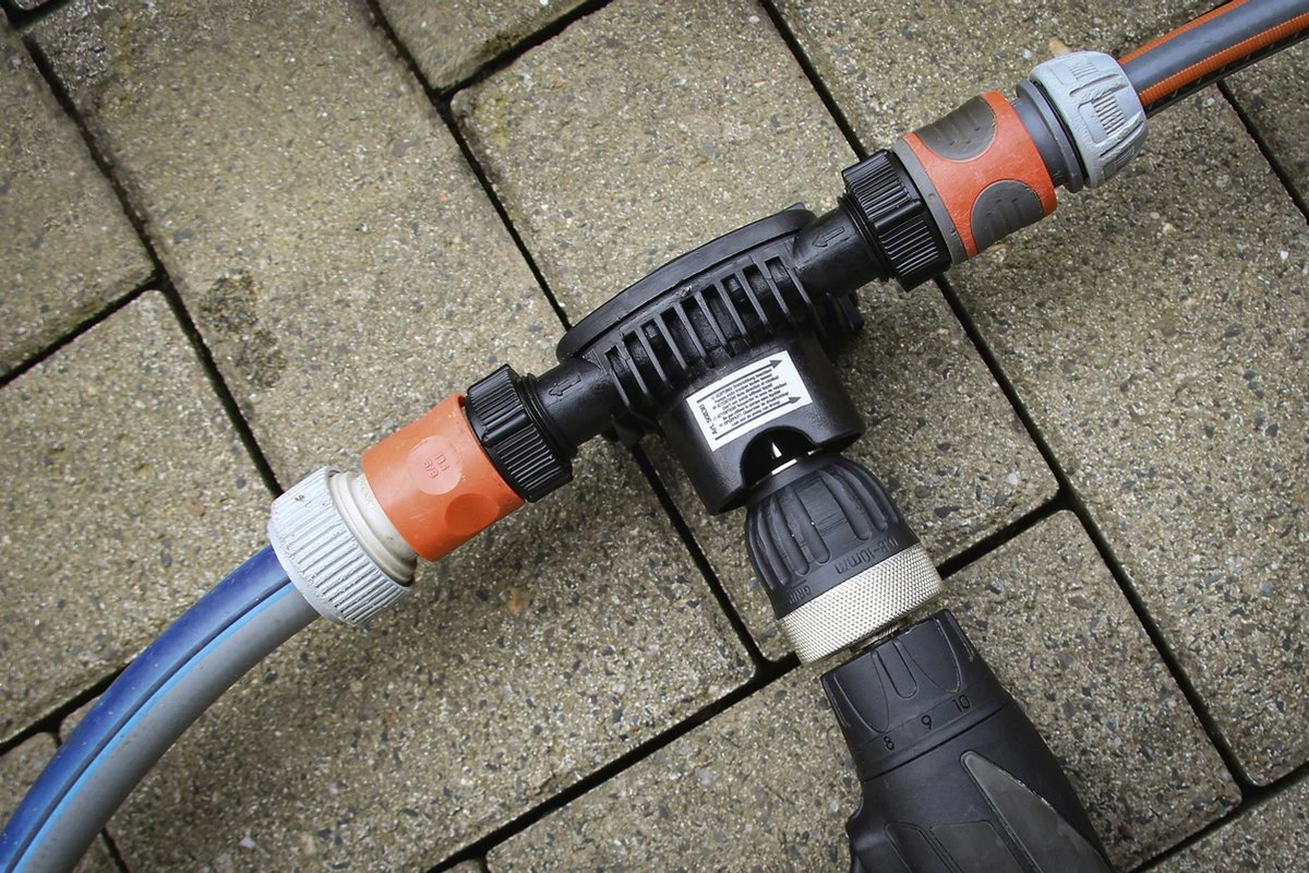 Water Boorpomp 1000 L/uur | Huis - Tuin - Boot Pomp Voor (Accu)boormachine - Afbeelding 4