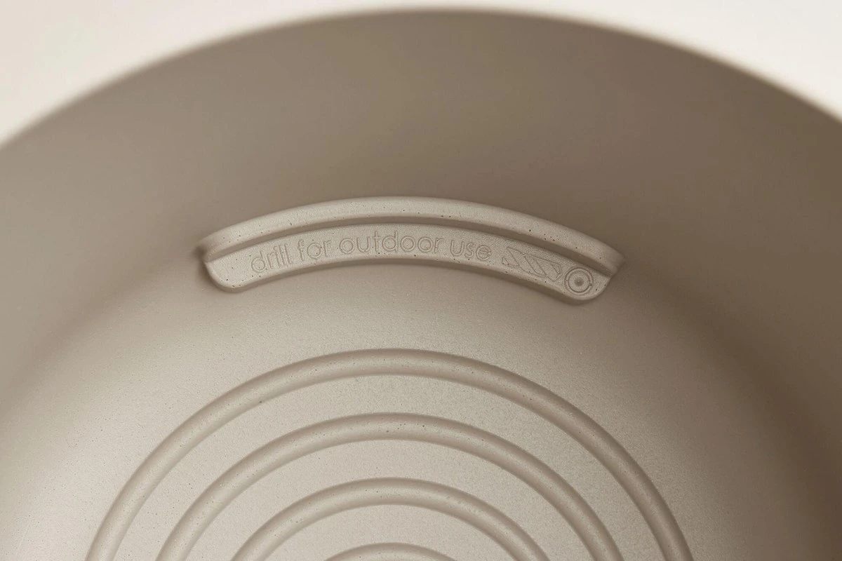 Elho Pure Coupe 41 - Bloempot Voor Binnen & Buiten - Ø 41.3 X H 57.9 Cm - Beige/Balanced Beige - Afbeelding 2