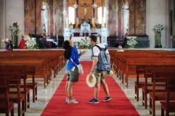 Merkloos Rode Loper - Tapijt 100x500cm - Rood