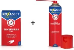 Roxasect Spray Tegen Zilvervisjes 400ml + Zilvervisjesval - Combipack