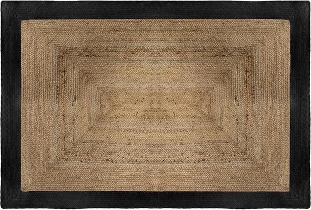 Jute Kleed Met Zwarte Rand 170 Cm X 120 Cm