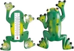 Merkloos Kikker Raamthermometer
