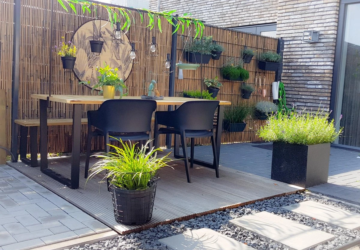 Gespleten Bamboemat 500 X 120 Cm - Afbeelding 2