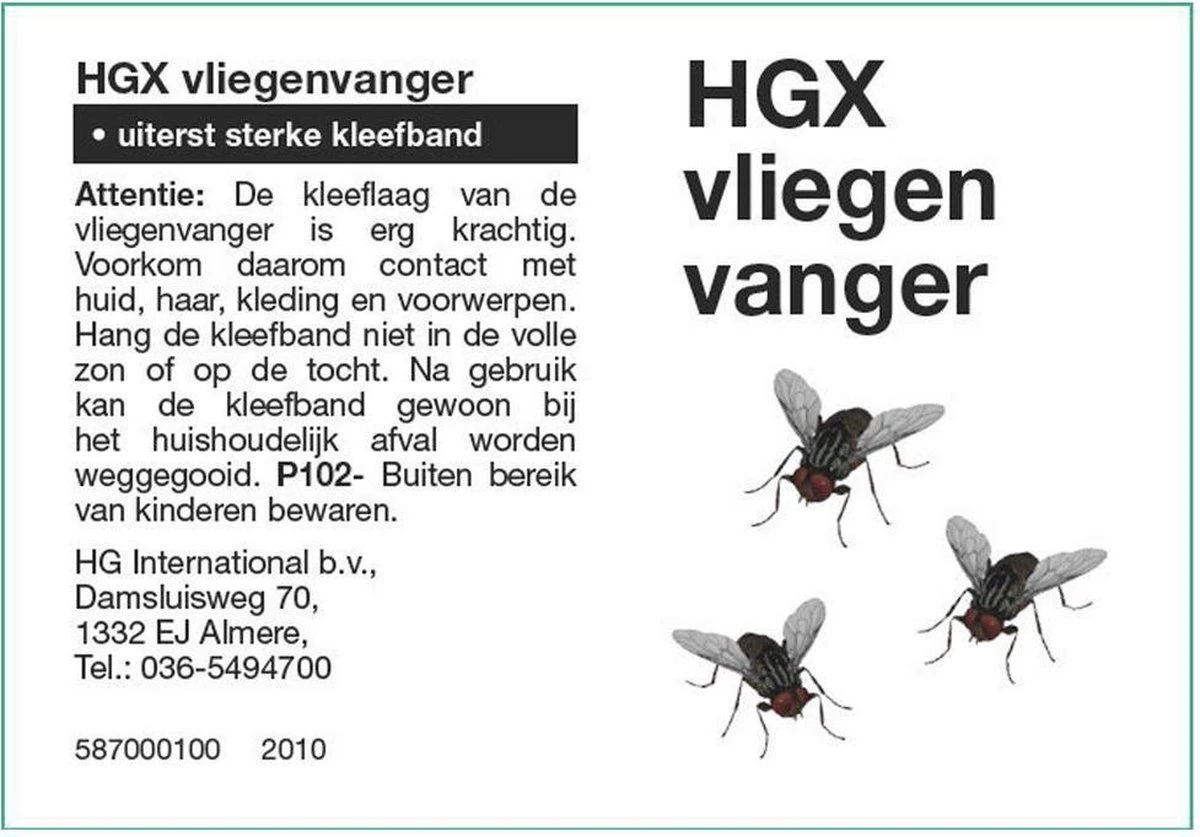 HGX Vliegenvanger - 4 Stuks - Bevat Geen Giftige Stoffen - Zeer Sterke Kleefband - Geurloos - Afbeelding 3