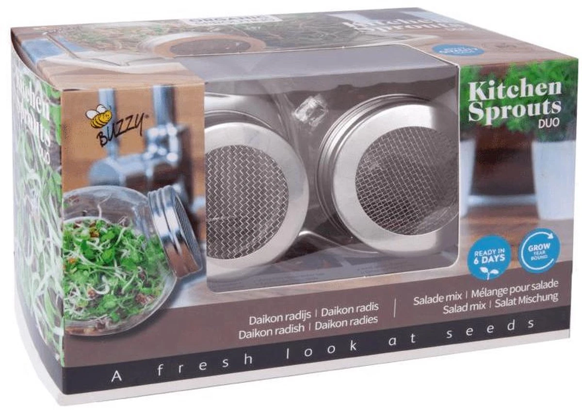 Buzzy Kiem Pot Duo Met Schaal (Bio) - Afbeelding 5