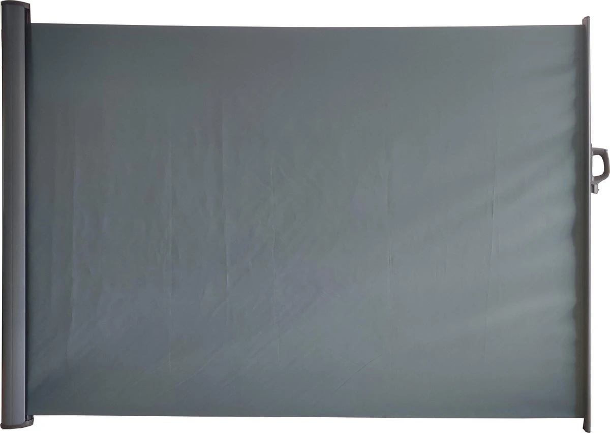 GoodVibes - Uittrekbaar Windscherm Antraciet 160x300 Cm - Oprolbaar - Strand - Camping - Zonnescherm - Schaduw - Terras - Zijluifel - Afbeelding 2