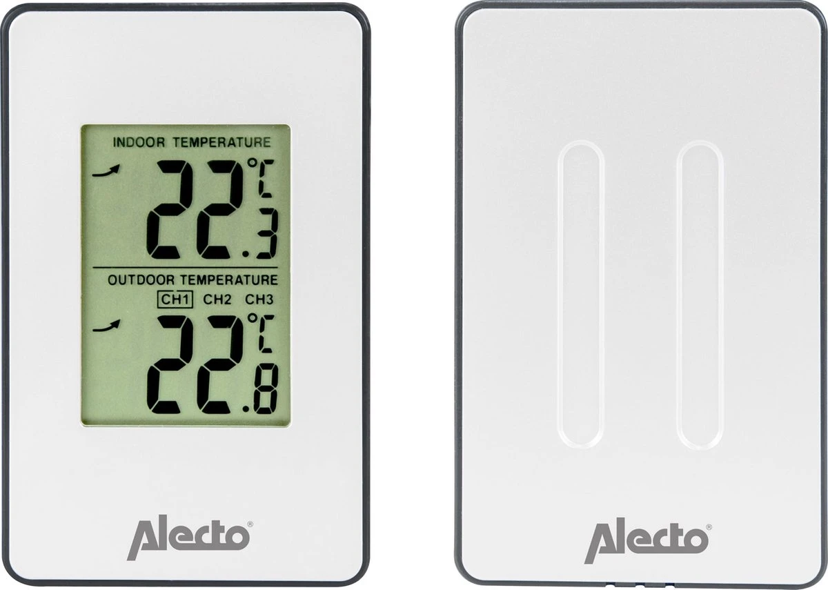 Alecto WS-1050 - Professioneel Weerstation Met Draadloze Buitensensor - Wit/Zwart - Afbeelding 7