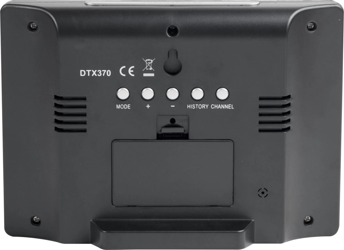 Cresta Care DTX370S Zwart Zeer Uitgebreid Digitaal Weerstation Voor Binnen En Buiten | Barometer | Maanstand |Zonnestand | Weersvoorspelling | Draadloze Buitensensor. - Afbeelding 3
